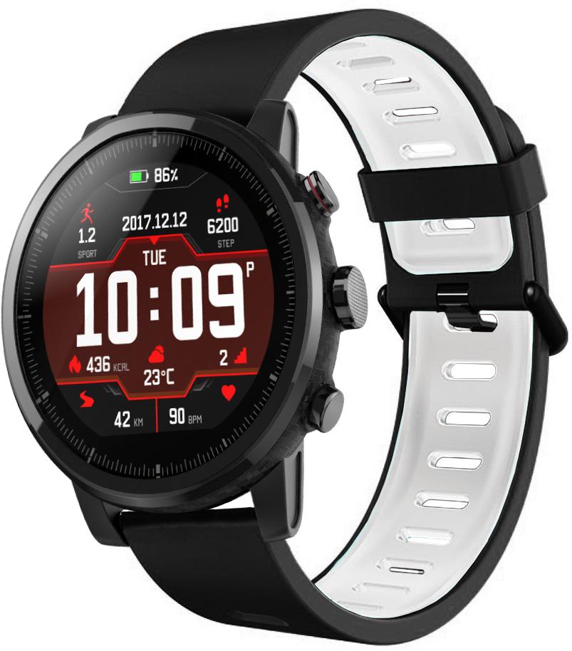 Ремешок Traf для Amazfit Stratos Black/White (20435)