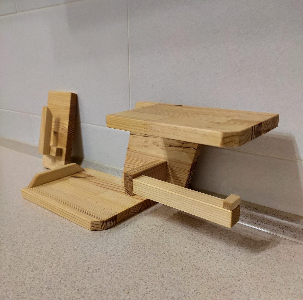 Держатель для туалетной бумаги с полочкой деревянная (2088465289) - фото 7 Держатель для туалетной бумаги с полочкой деревянная (2088465289) - фото 7