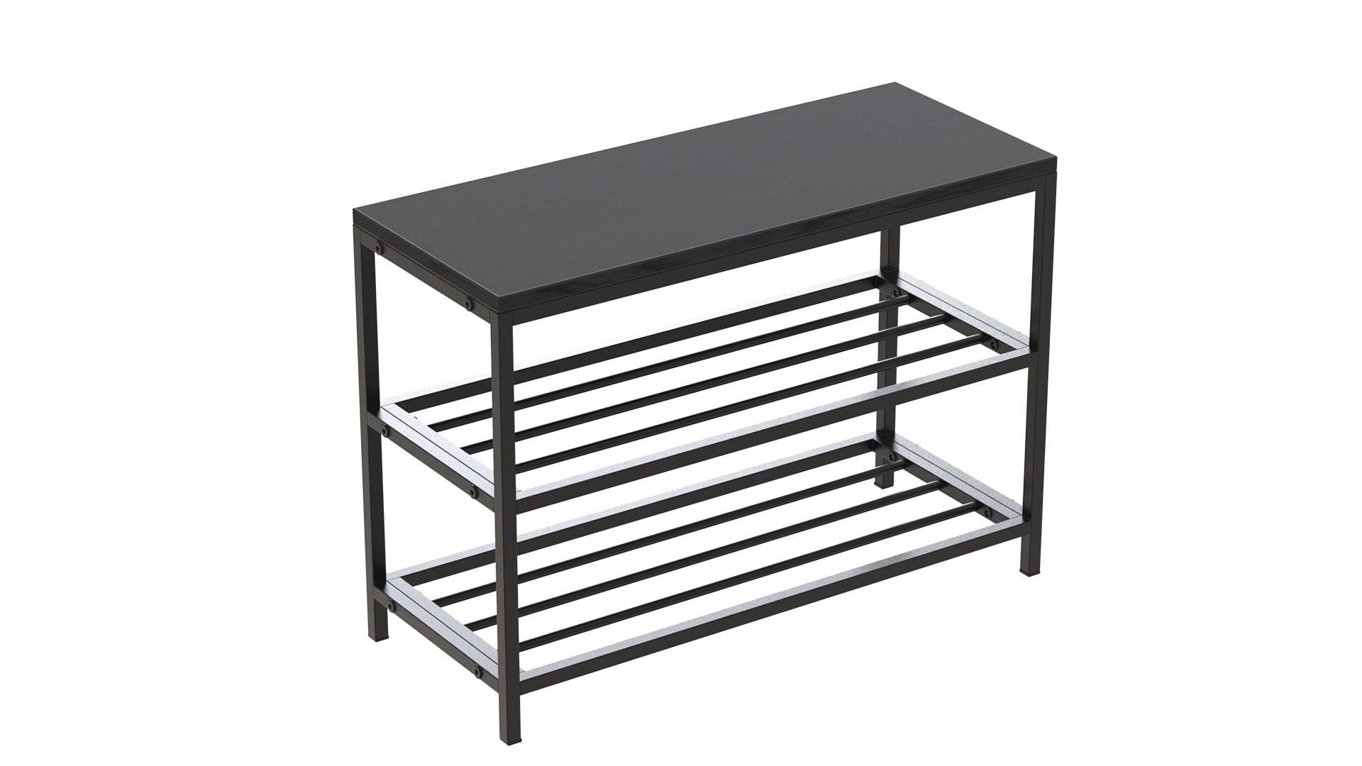 Банкетка універсальна Ferrum-decor Слайм ДСП 16 мм 45x63x26 см Чорний/Сосна Кембра (FRD-104074) - фото 6