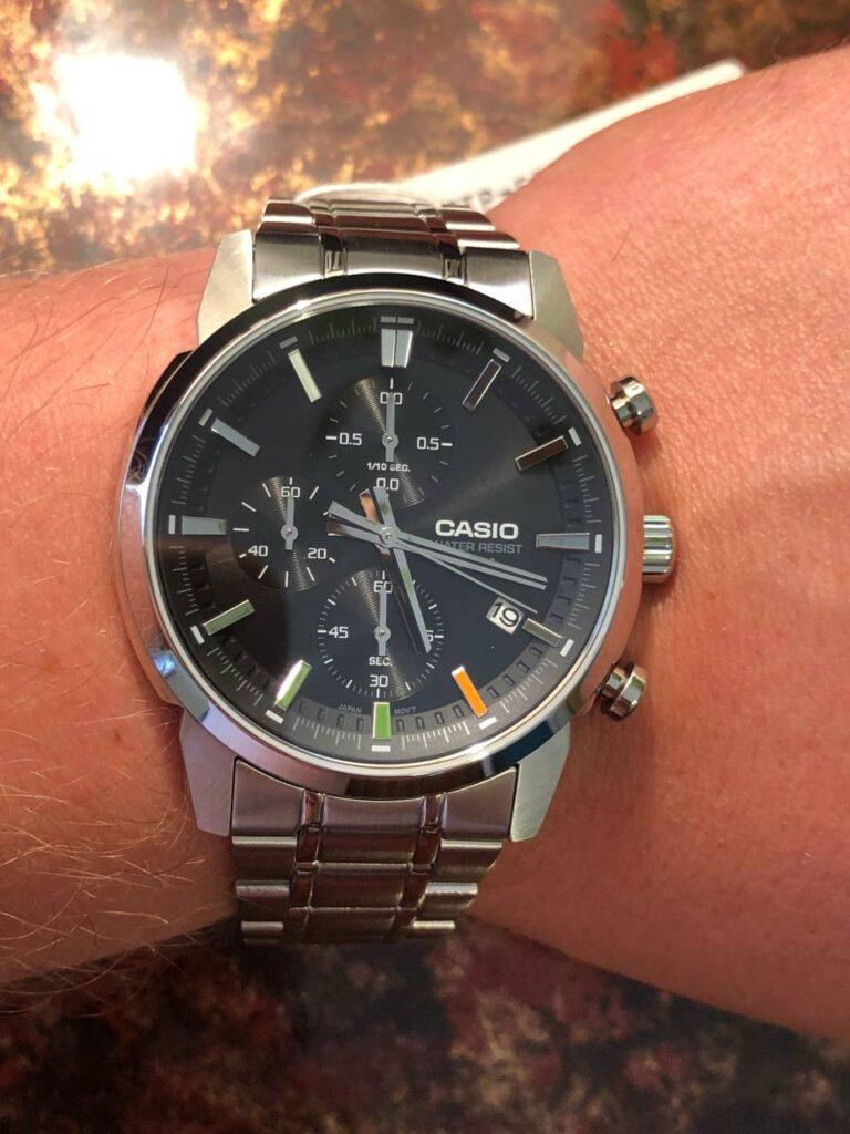 Наручний годинник чоловічий Casio MTP-E510D-1A d 42 мм Чорний (2470742125) - фото 6 Наручний годинник чоловічий Casio MTP-E510D-1A d 42 мм Чорний (2470742125) - фото 6