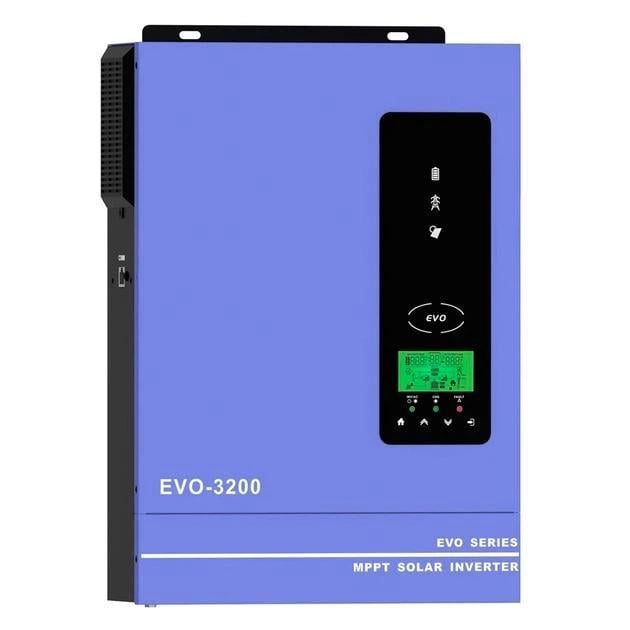 Инвертор гибридный Anern AN-SCI-EVO-3200 24 В 3000 Вт 80 А функция подмешивания зарядка 60А Фиолетовый