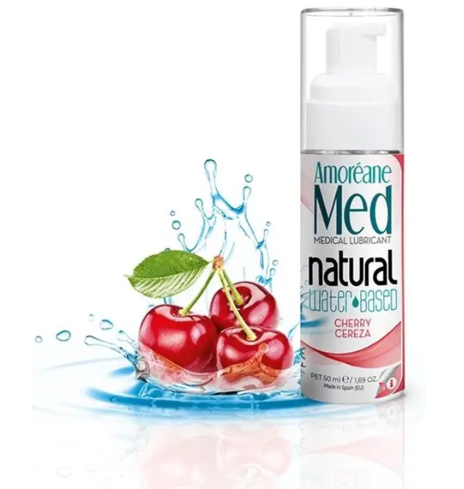 Гель-любрикант Amoreane Cherry Water Based Lubricant с фитопланктоном 50 мл (2179329712)
