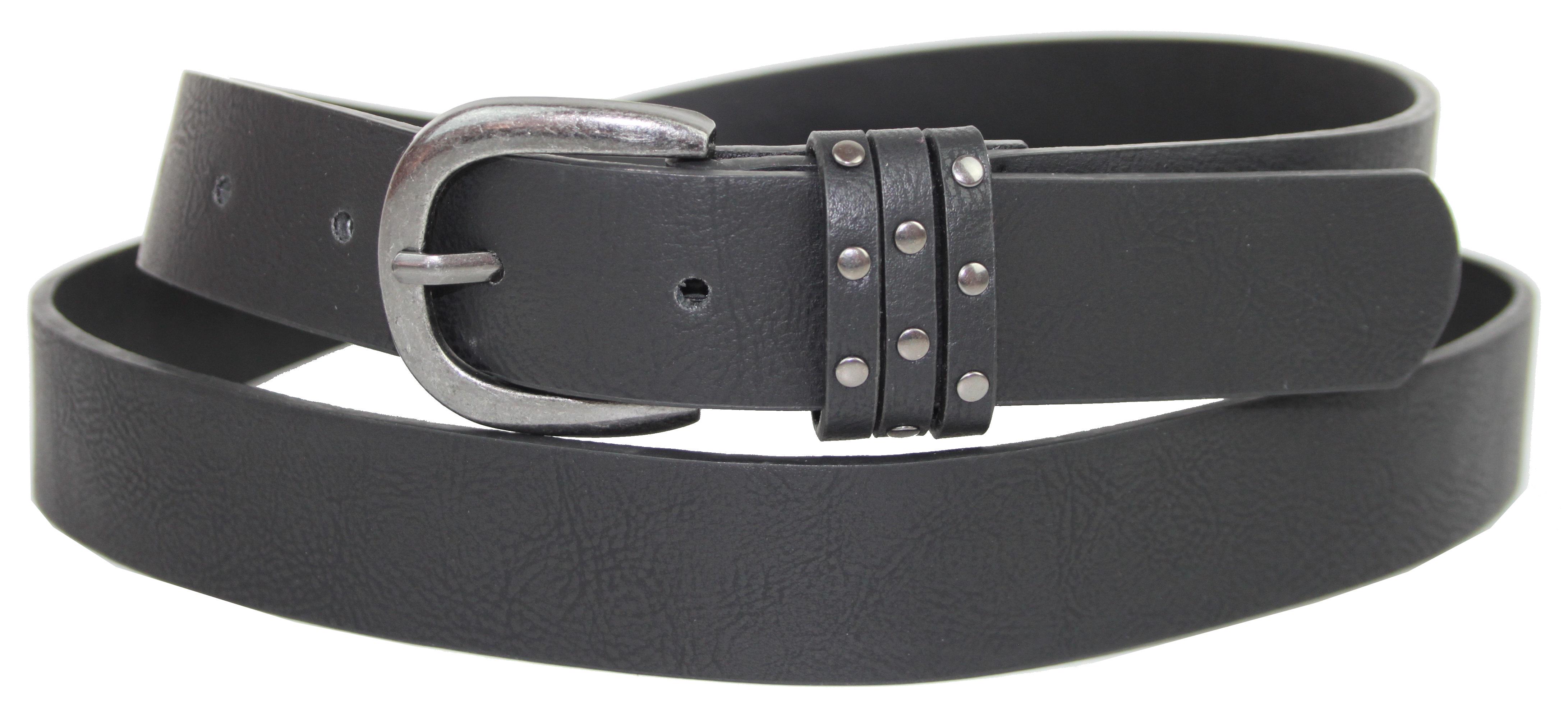 Ремінь жіночий C&A зі штучної шкіри 2,8 см Чорний (1101211)