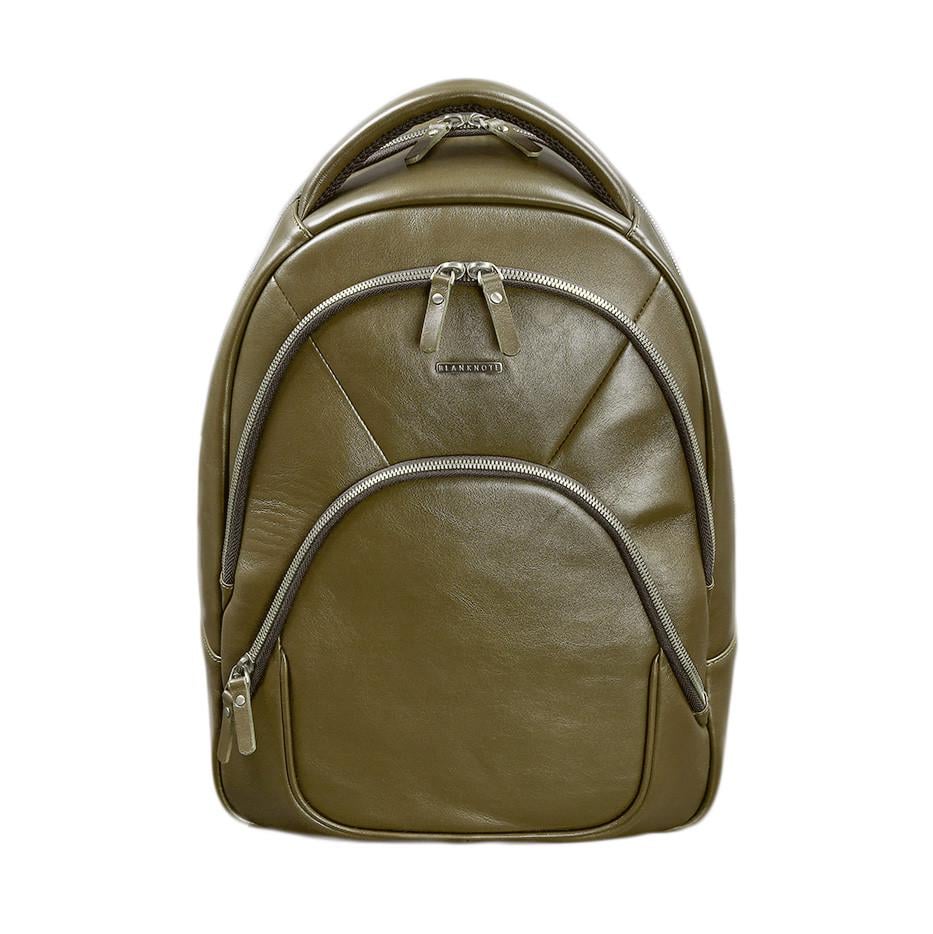 Рюкзак кожаный краст Оливковый (A-027762)