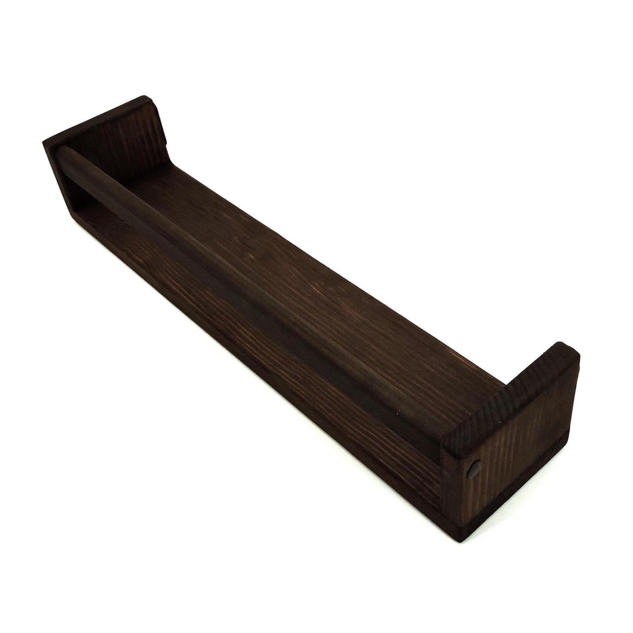 Полка настенная из дерева Кингкей 70 см Венге (НСП-701012)