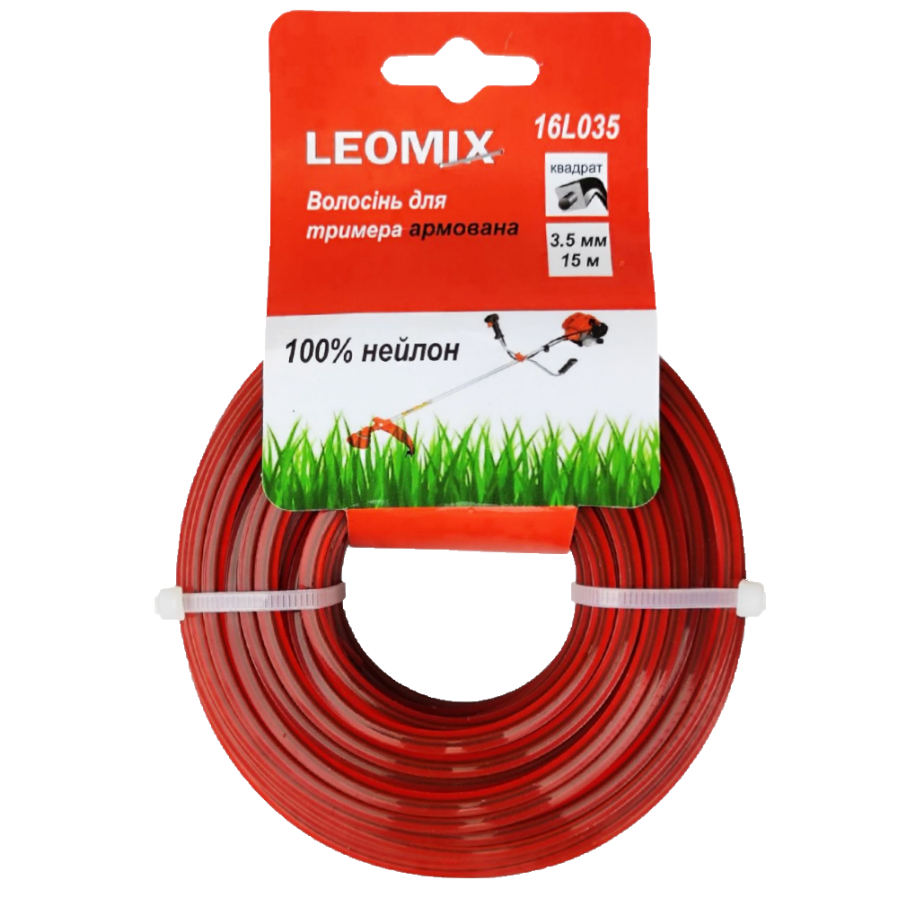 Жилка для триммера армированная квадратная 3,5 мм 15 м (1793)