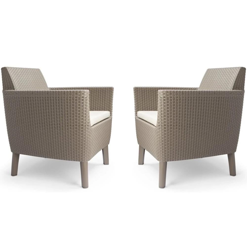 Комплект садових крісел Keter Salemo WS DUO chair 2x ca NW Oat 06 STD 2 шт. (259060)