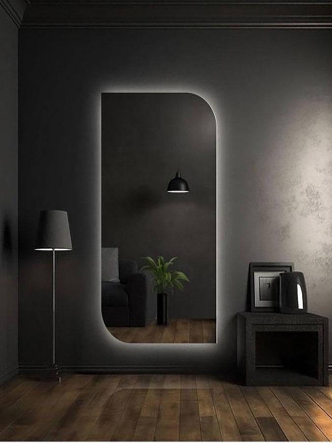 Зеркало с подсветкой Katerina XXL 100х200 см (10014XXL-100200stW)