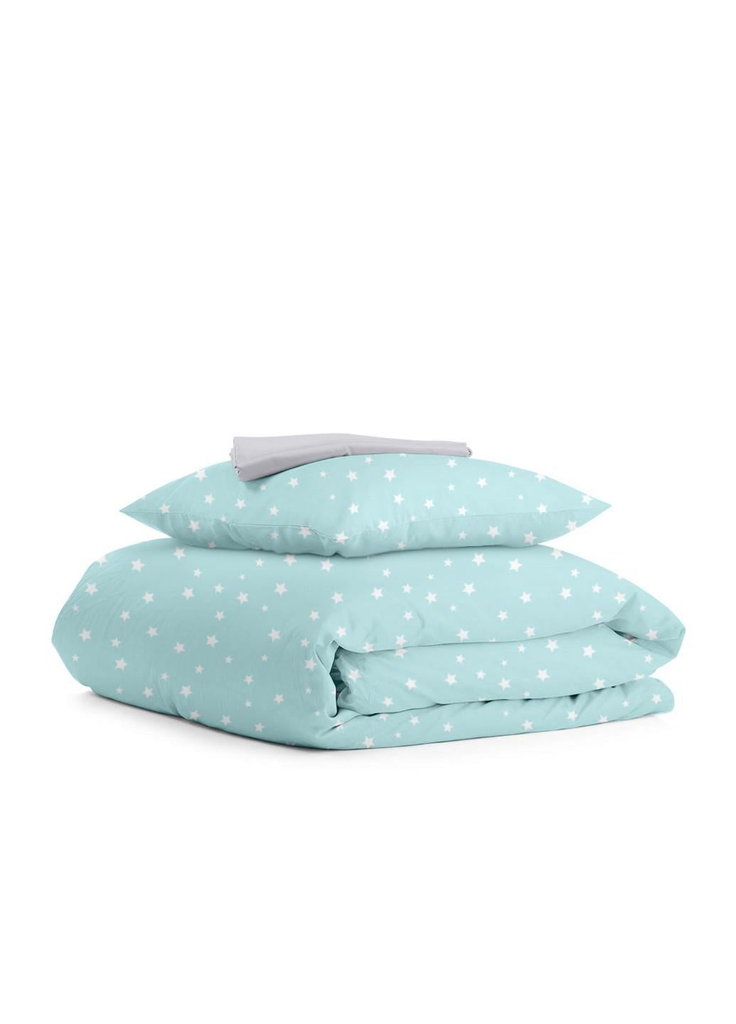 Подростковое постельное бельё STARFALL MINT GREY