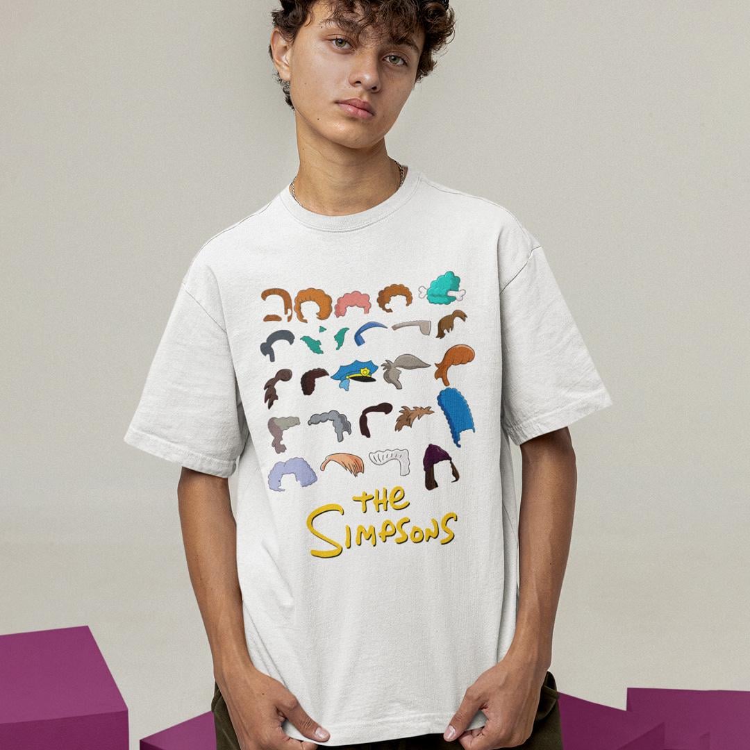 Футболка унисекс The Simpsons Haircuts wht L Белый (32701650)