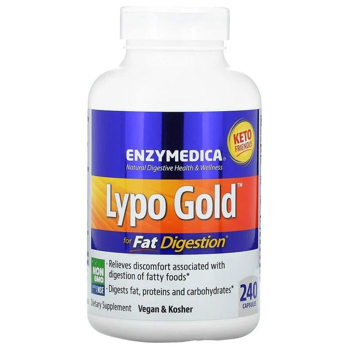 Натуральная добавка Enzymedica Lypo Gold 240 капс. (7659)