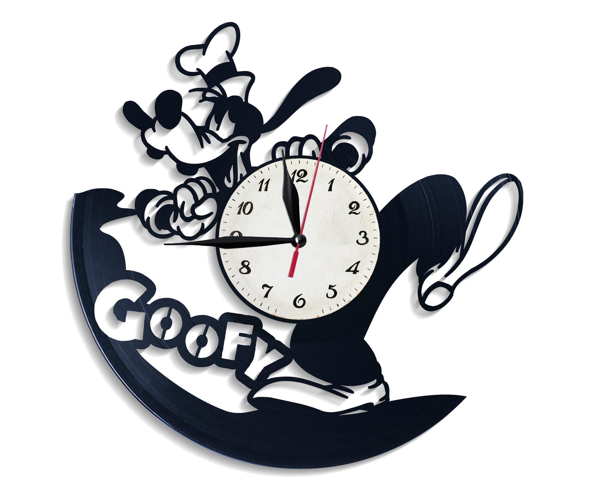 Часы настенные Гуфи 2647 из виниловой пластинки