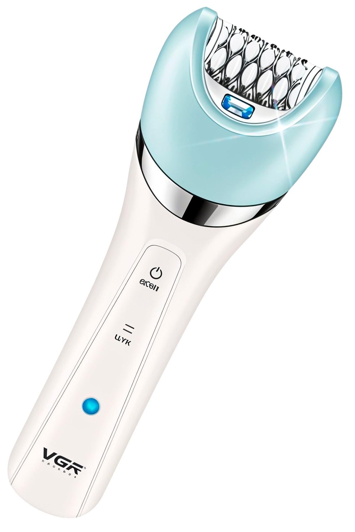 Епілятор жіночий акумуляторний VGR V-703 5в1 електробритва для обличчя та тіла/пемза для пілінгу/масажер водонепроникний (570234322)