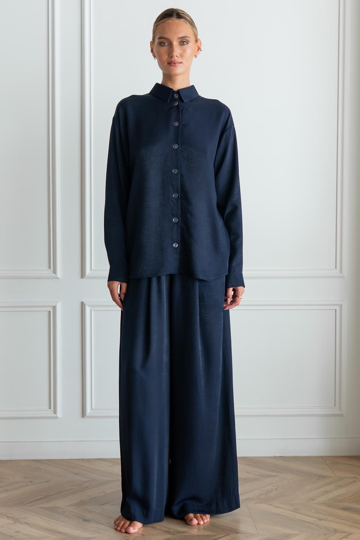 Пижамный костюм Dove с брюками шелк/хлопок XS/M (29517756) Пижамный костюм Dove с брюками шелк/хлопок XS/M (29517756)