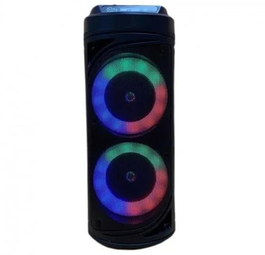 Портативная Bluetooth колонка ZQS6212 8521 с LED-подсветкой Черный (ZQS6212)