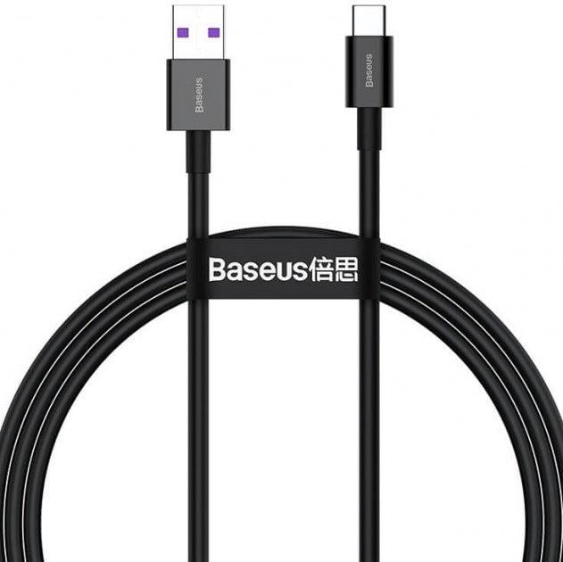 Кабель BASEUS Superior Series USB Type-A to Type-C 2 м 66W Black (CATYS-A01)