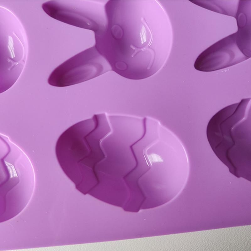 Форма силіконова для випічки зайчик 6953 21,5х12,2 см Фіолетовий (4361993) - фото 2