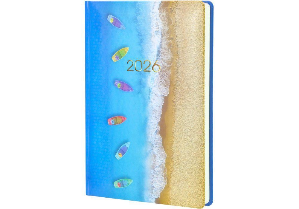 Дневник датированный 2026 Optima Color A5 352 стр. принт (O26137)