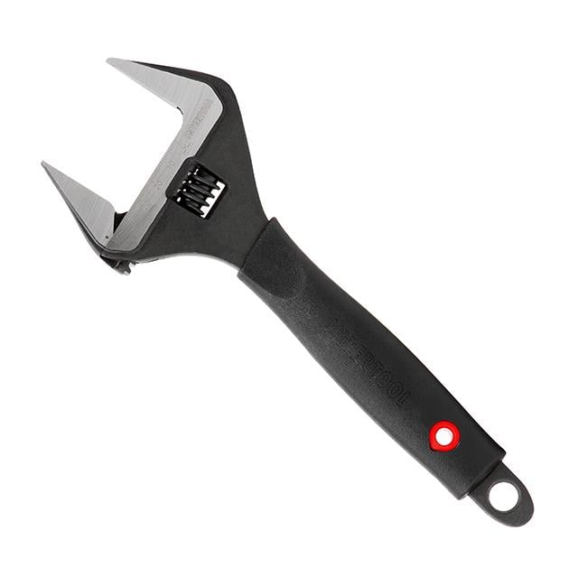 Ключ розвідний Intertool 250 мм прогумована ручка розкриття губок 50 мм Cr-V STORM (XT-0050)