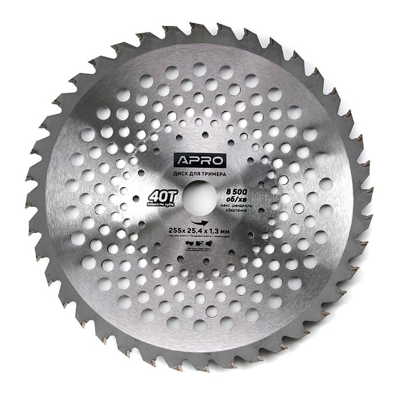 Диск для триммера Apro с твердосплавными напайками 40Т Curved (830804)