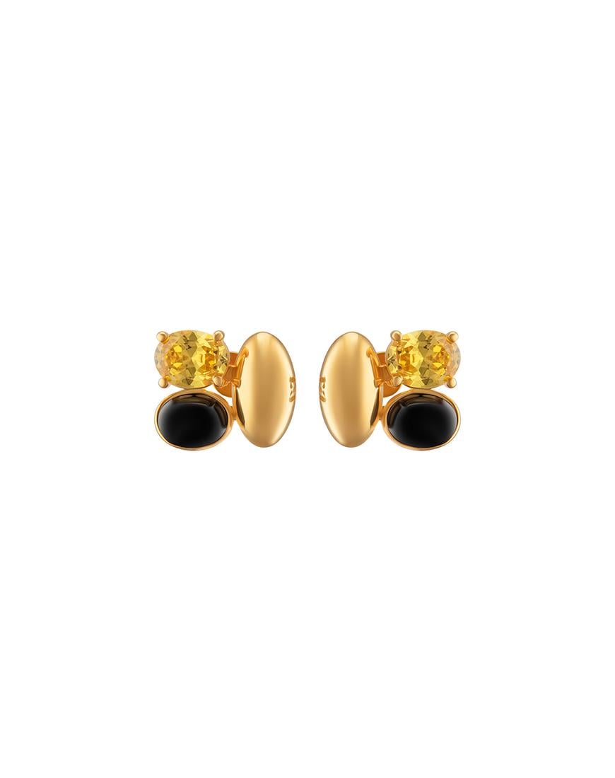 Сережки Glow & Shadow earrings жіночі RIMMART JEWELRY золоті One size