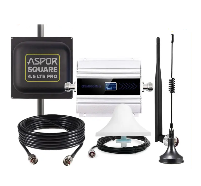 Репитер Aspor 1800МГц и антенна Aspor 18 dBi 824-960/1700-2700 МГц GSM (1819066248)