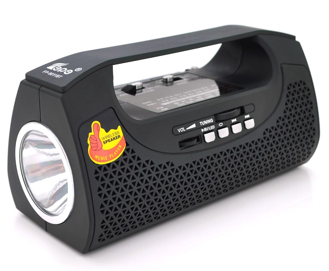 Радиоприемник с фонарем VOLTRONIC FP-9011BT Wireless speaker аккумулятор
