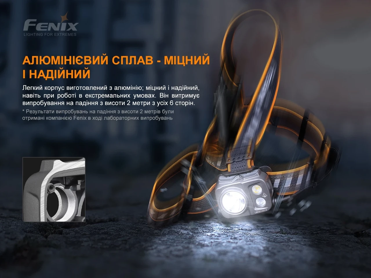 Ліхтар налобний Fenix HP25R V2.0 Type-C 1600 lm 290 м (27831988) - фото 9