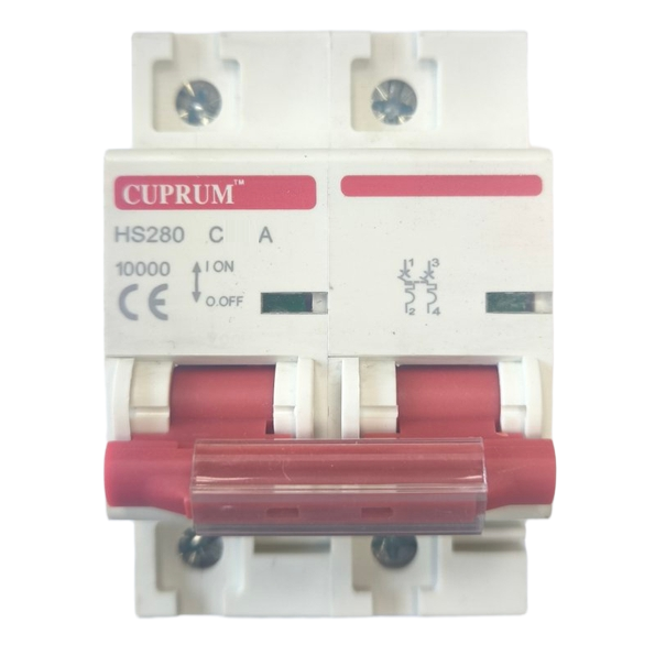 Автоматичний вимикач HS2125 С125A 10Ка 2P модульний (cu9910125)