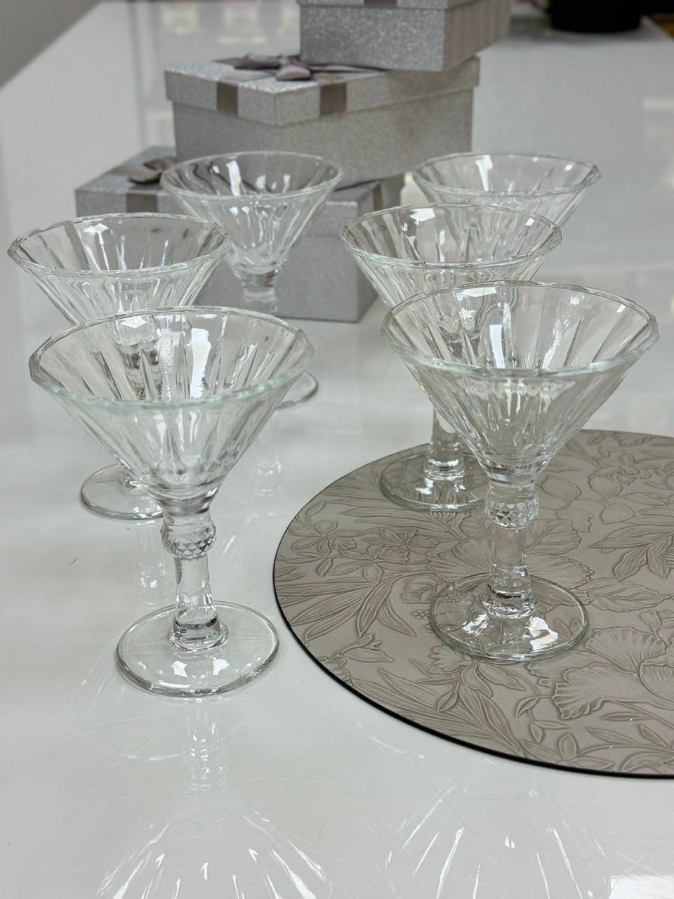 Набор 6 бокалов коктейльных Марта 6 шт. 210 мл Прозрачный (102-891)