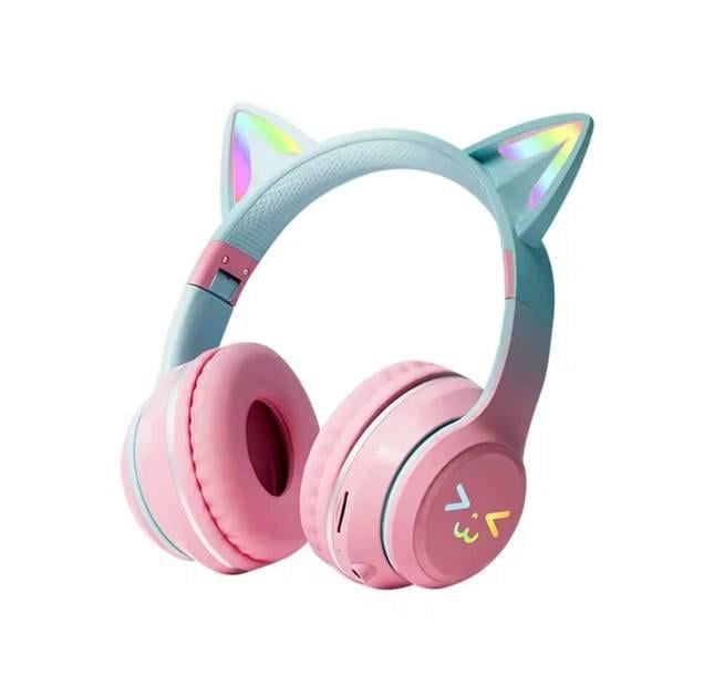 Наушники с кошачьими ушками CATEAR JST-BT035 Розовый