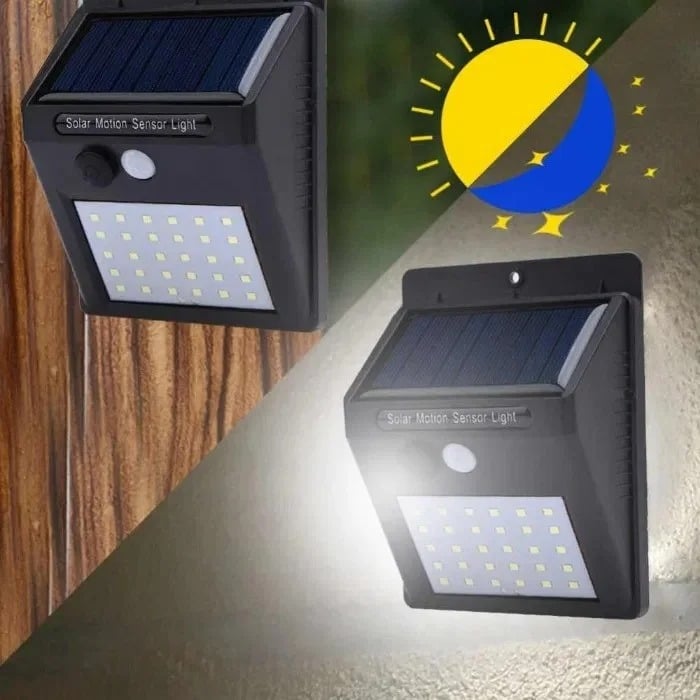Уличный фонарь с датчиком движения и солнечной батареей Solar 1200mAh (20 LED) Черный (5115lmn/yop) - фото 3 Уличный фонарь с датчиком движения и солнечной батареей Solar 1200mAh (20 LED) Черный (5115lmn/yop) - фото 3