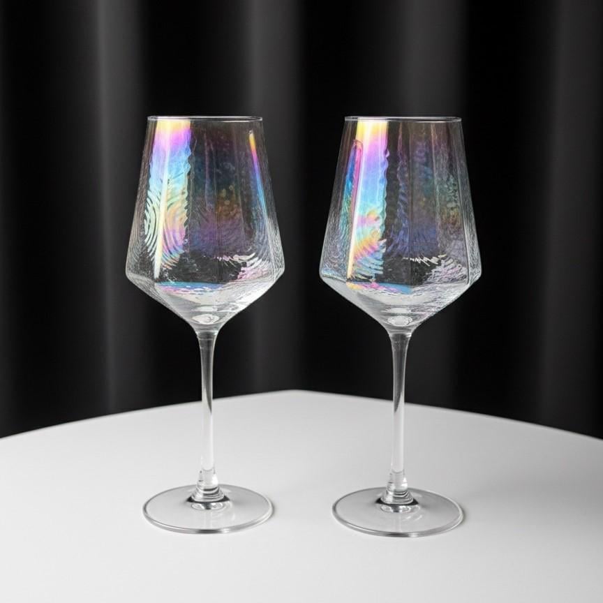 Келихи для вина Clarity Перламутрові Хамелеон 420 мл 2 шт. (31987877)