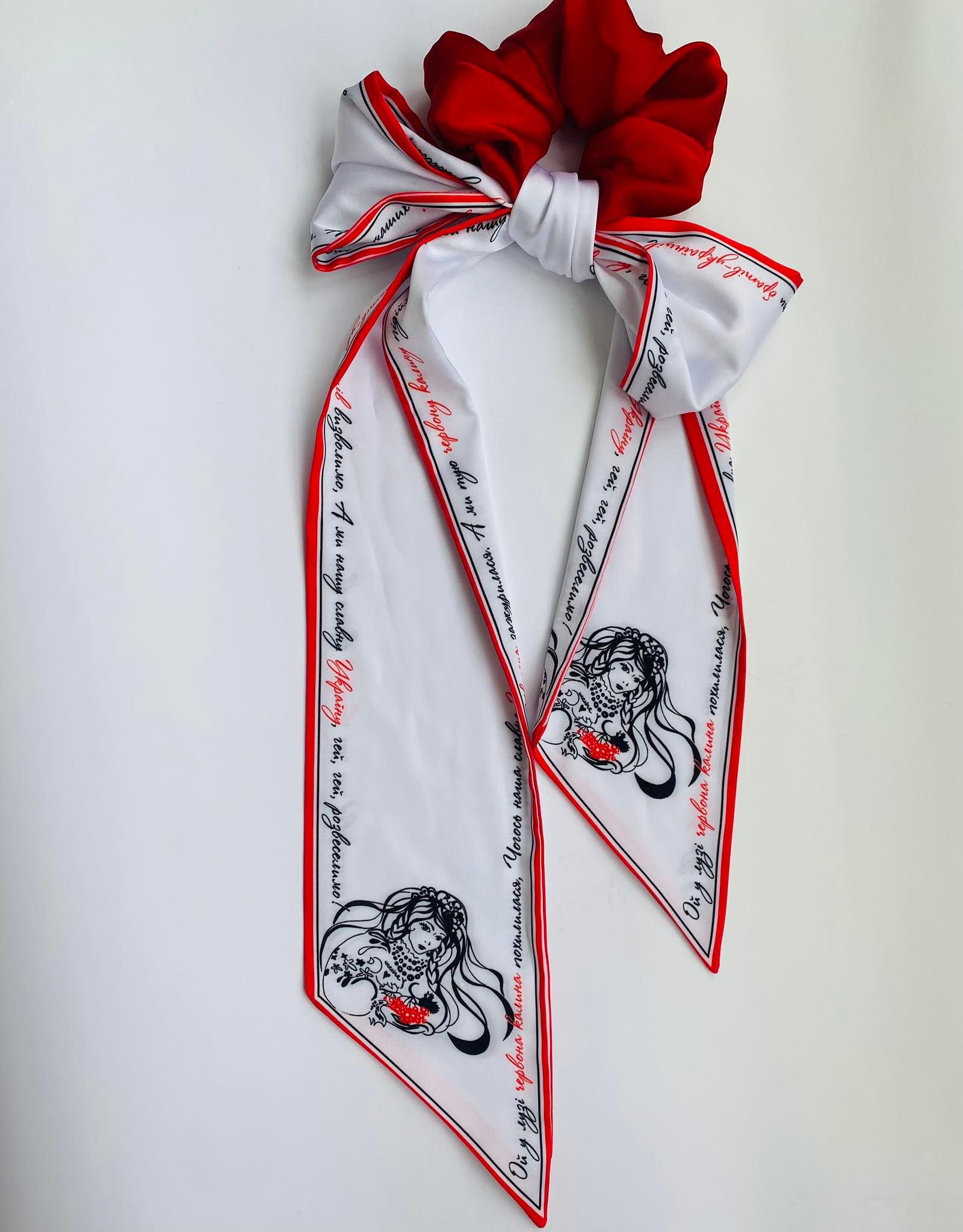 Твилли My Scarf с принтом Красная калина (grt-001)