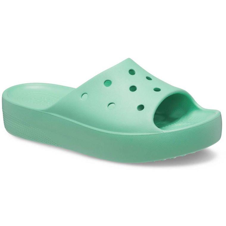 Шлепанцы женские Crocs Classic Platform Slide M5W7 р. 37 24 см Jade Stone (208180) - фото 2