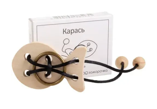 Головоломка дерев'яна Карась Міні Головоломка дерев'яна Карась Міні