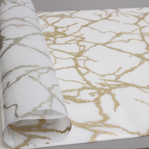 М'яке скло лазер Oncu Grup 800 мкм 100х250 см Біло-золотий (036-G)