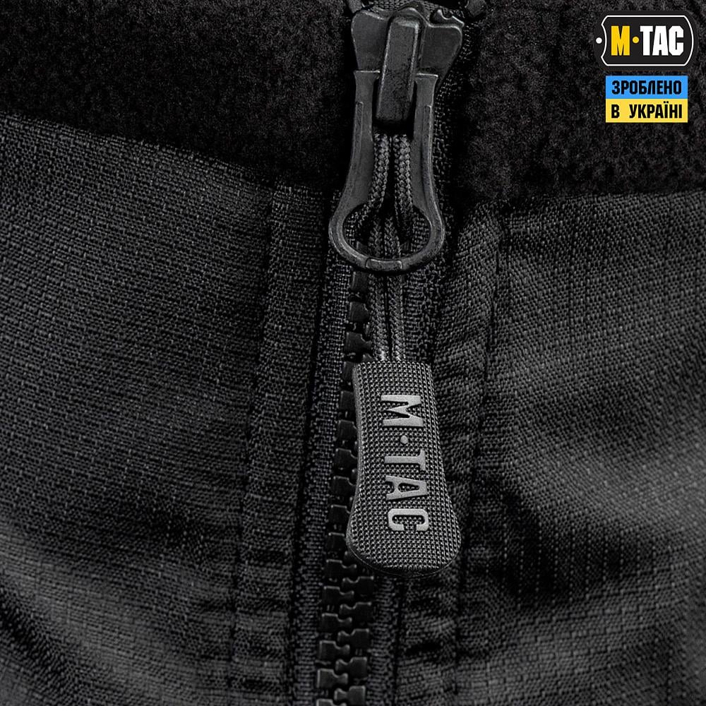 Куртка-кофта флісова M-Tac Alpha Microfleece GenII M Чорний (5919) - фото 11
