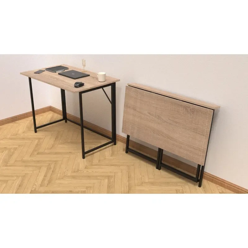 Стіл розкладний Ferrum-decor Moris метал/ДСП Чорний/Дуб Сонома (FRD-104672) - фото 5 Стіл розкладний Ferrum-decor Moris метал/ДСП Чорний/Дуб Сонома (FRD-104672) - фото 5