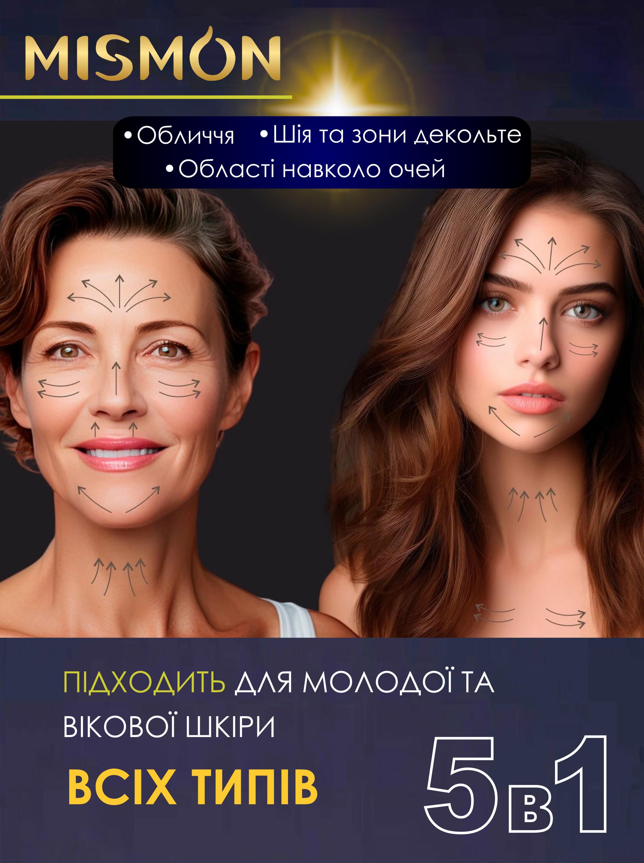 Масажер для догляду за обличчям Mismon MS-318C RF ліфтинг/EMS терапія/ультразвук (463404434) - фото 10