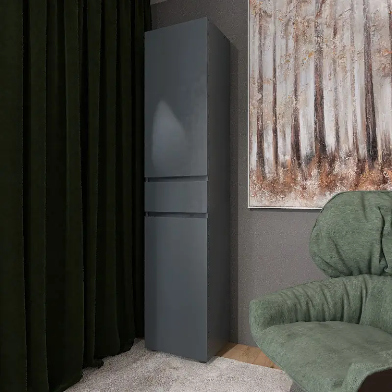 Пенал с выдвижным ящиком Еверест Лайт ПЛ-1 Графит (26789280) - фото 3 Пенал с выдвижным ящиком Еверест Лайт ПЛ-1 Графит (26789280) - фото 3