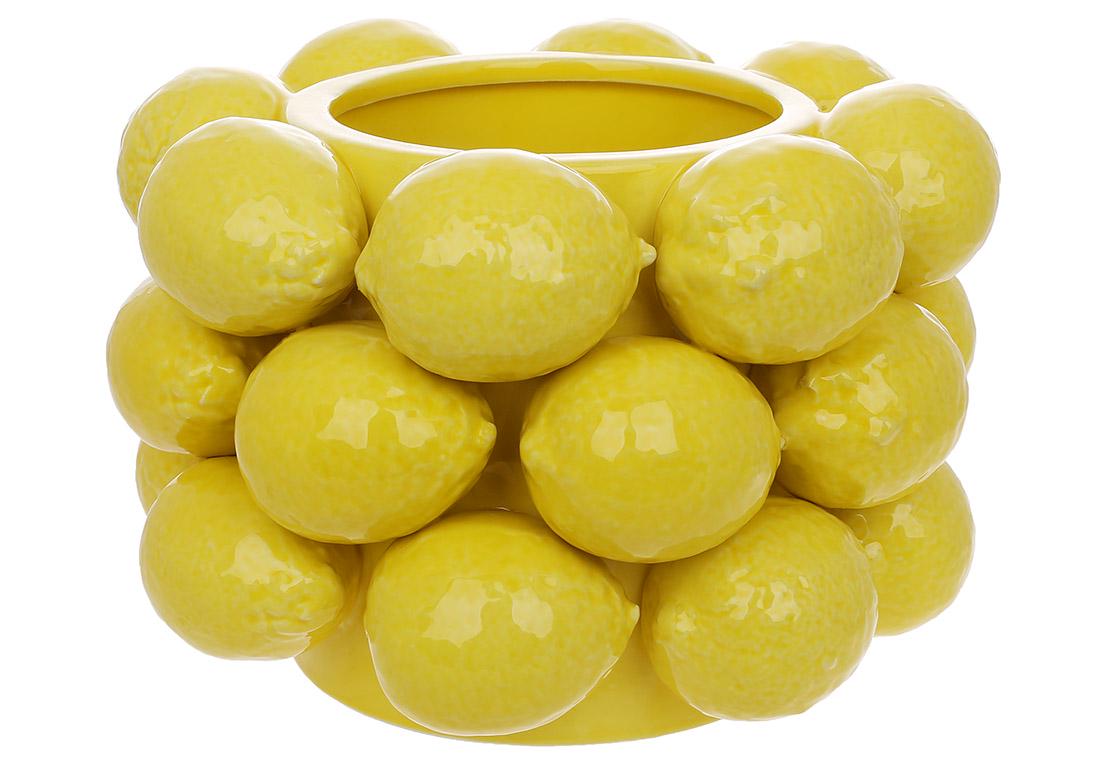 Ваза фарфоровая Сочный лимон D25х17 см (457-335)