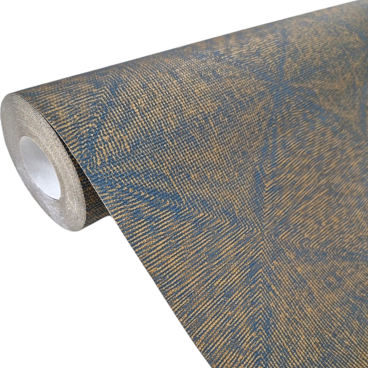 Обои виниловые Marburg 10,05x1,06 м Глубокий синий с золотистым (30882)