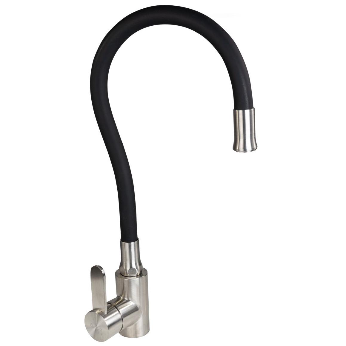 Смеситель для кухни Platinum Germece CS 519-2 PLS-A18582 с гибким изливом Черный (151394)