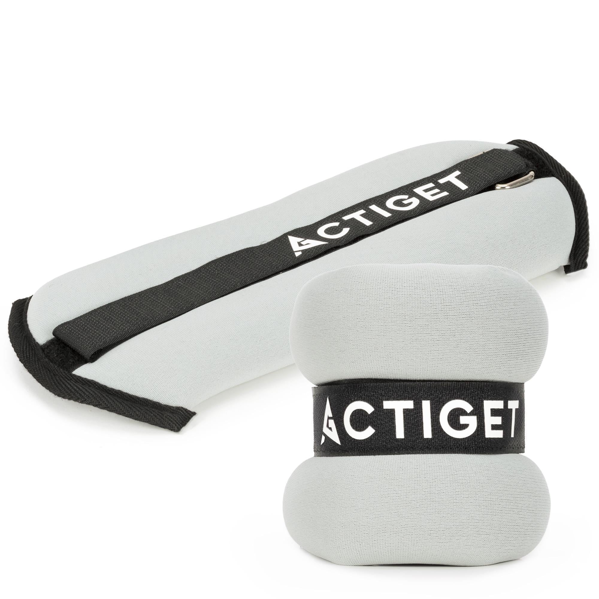Утяжелители-манжеты для ног и рук Actiget ACT0128 2 шт. 1 кг Grey/Black