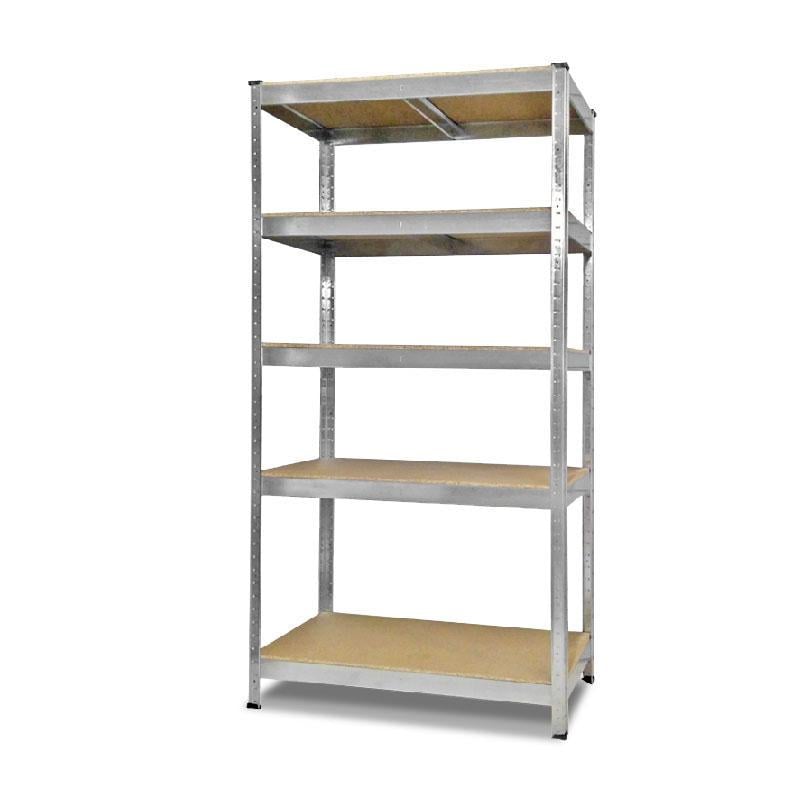 Стелаж металевий БОНА-ПРО 240x100x60 см 5 поличок ДСП 10 мм Цинк (42588)