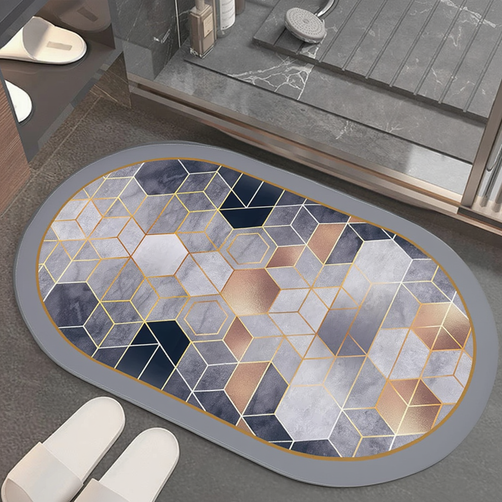 Коврик для ванной комнаты мягкий из диатомита с суперпоглощающим 50х80 см (BF-011) Коврик для ванной комнаты мягкий из диатомита с суперпоглощающим 50х80 см (BF-011)