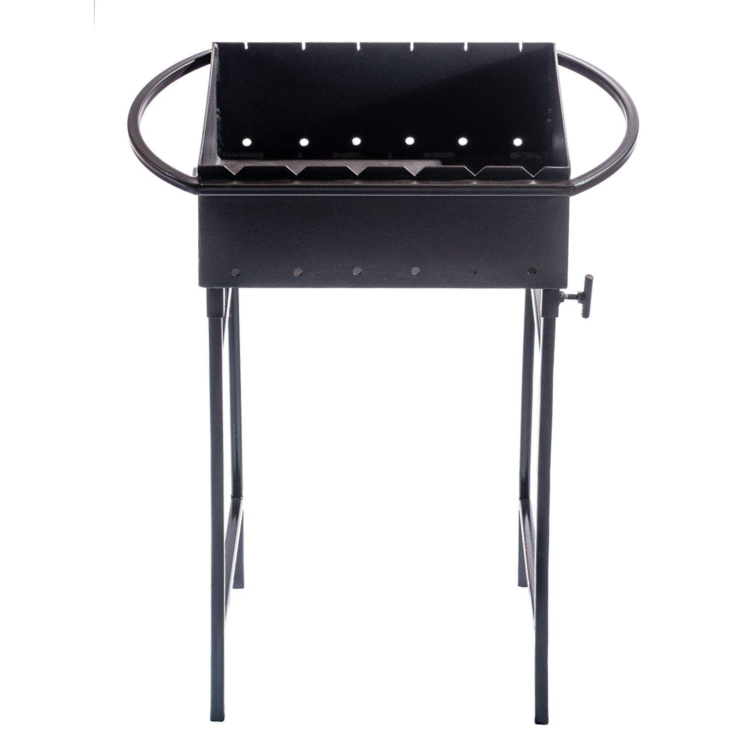 Мангал сборный Mzavod Гектор стальной со съемными ножками на 6 шампуров 4 мм Черный (136-17-1020310100008)