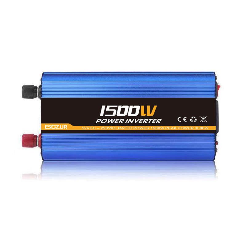 Автомобильный инвертор напряжения ESOZUR 12V-220V 1200/1500W модифицированная синусоида