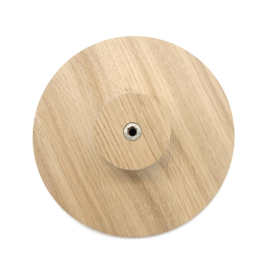 Крючок деревянный мебельный для одежды ø150 мм 1 шт. Дуб (48910) - фото 4